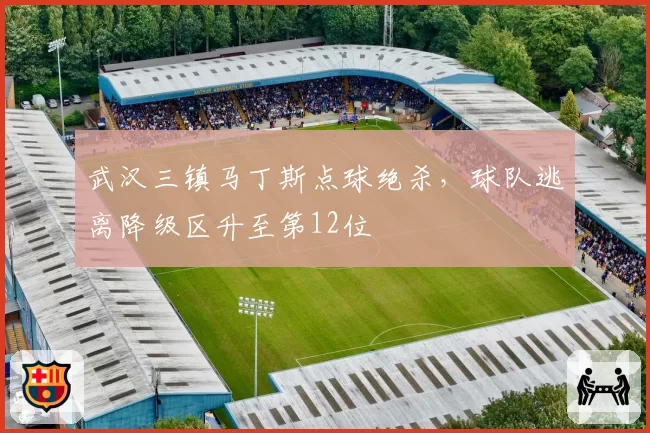 武汉三镇马丁斯点球绝杀,球队逃离降级区升至第12位